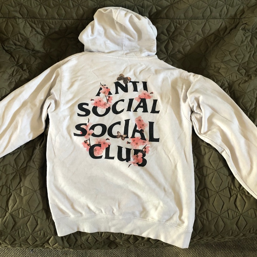 Anti Social Social Club hoodie. (ASSC) white